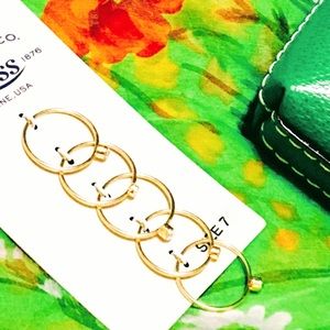 NIP FASHION STACKING RINGS GOLD